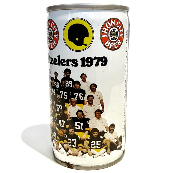 Vintage NFL Super Super Steelers 1979 Iron City Beer Can Pittsburgh Football 79 - Picture 6 of 16